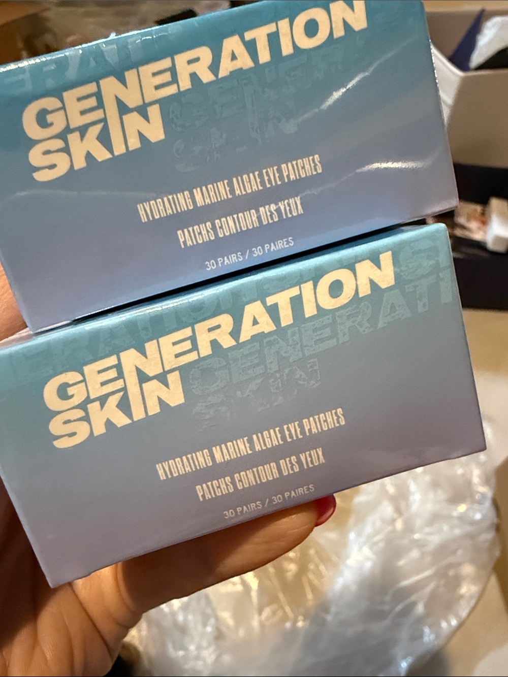 Generation Skin Hydrating Marine Algae Eye Patches — Blue